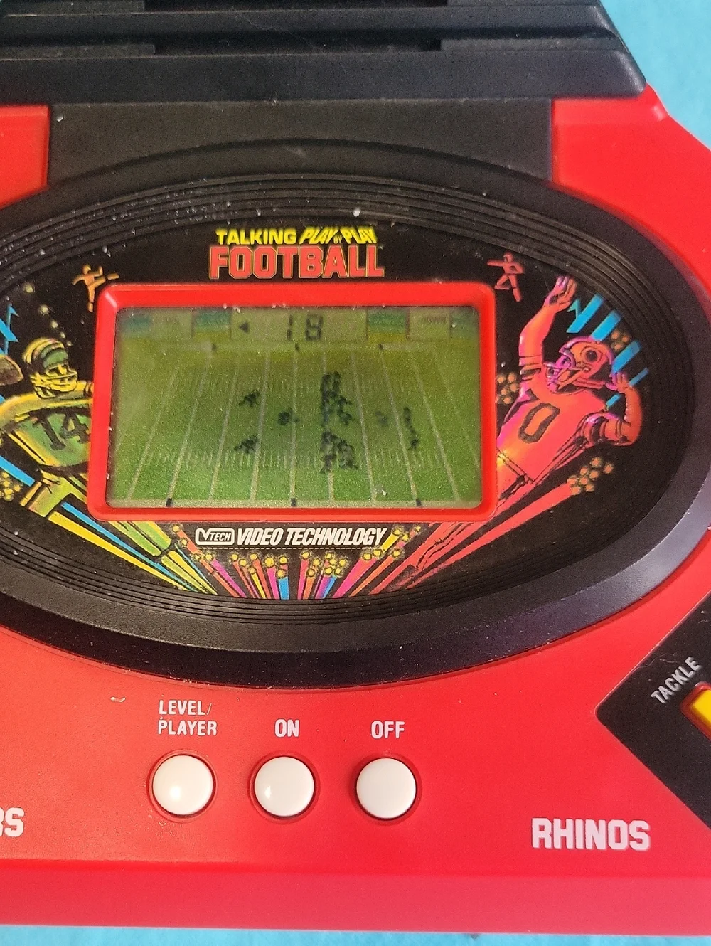 Vintage 1986 Vtech Talking Play by Play Electronic Football Game